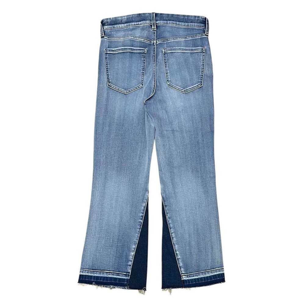 Liverpool Women Size 28 Jeans GiaGlider Crop Pull-On Fray Hem Stretch Alverston - Picture 3 of 14
